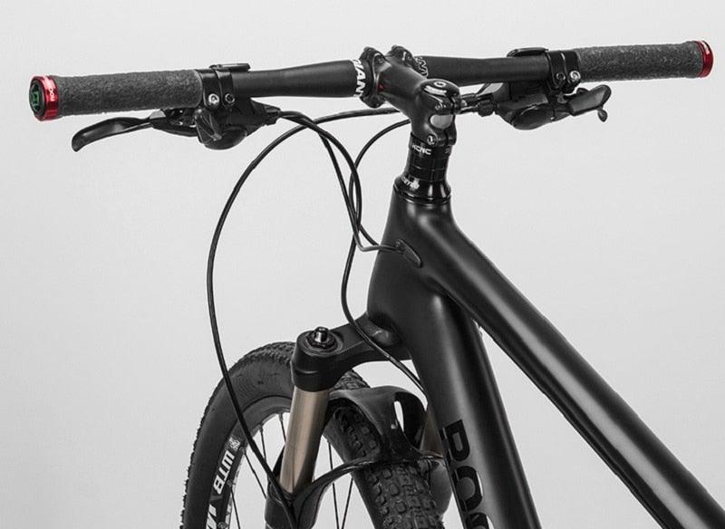 Anti-Skid Mountain Bike Grips with Dual Aluminum Lock-On Clamps