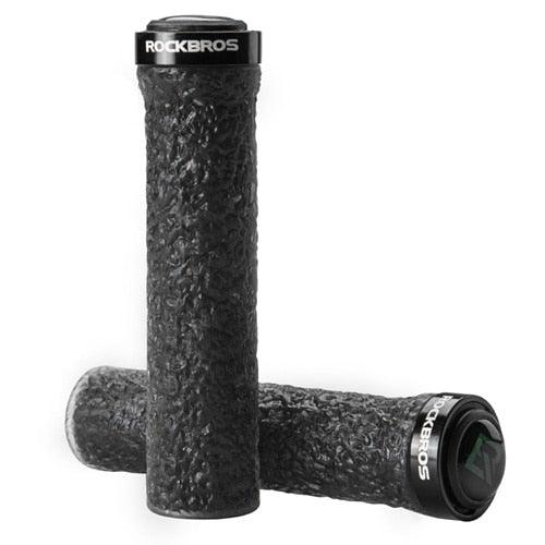 Anti-Skid Mountain Bike Grips with Dual Aluminum Lock-On Clamps