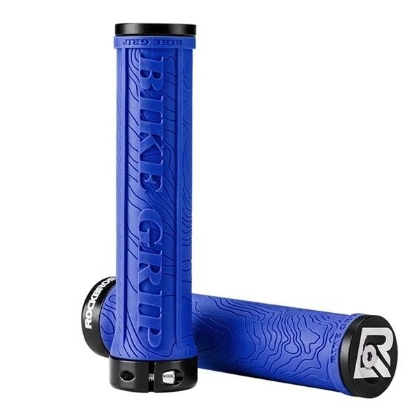 Anti-Skid Mountain Bike Grips with Dual Aluminum Lock-On Clamps