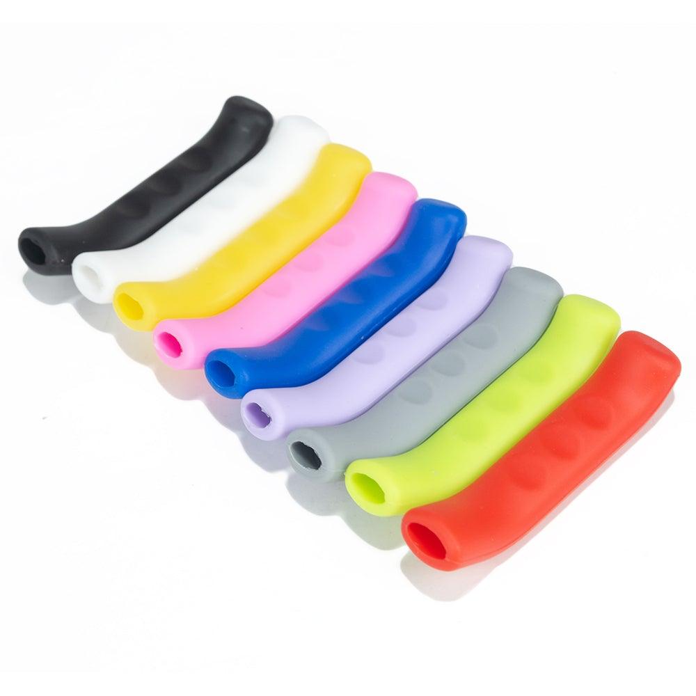 Silicone Anti-Slip Bike Brake Handle Covers - Durable Sporty Grip