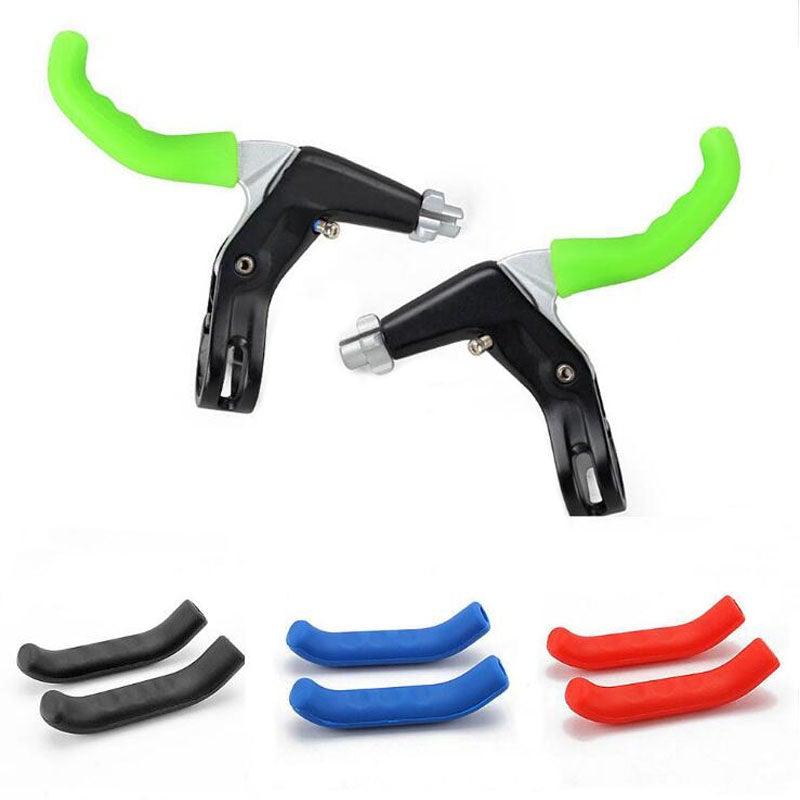 Silicone Anti-Slip Bike Brake Handle Covers - Durable Sporty Grip