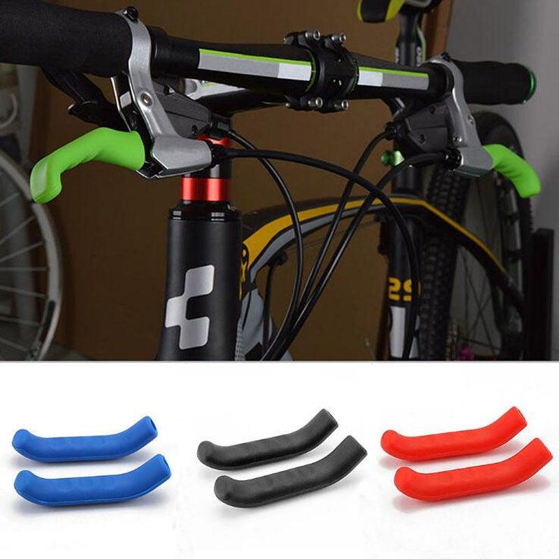 Silicone Anti-Slip Bike Brake Handle Covers - Durable Sporty Grip