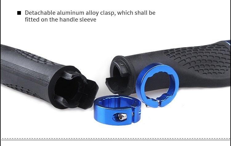 Comfort Ergonomic Bicycle Handlebar Grips with Double Clamp