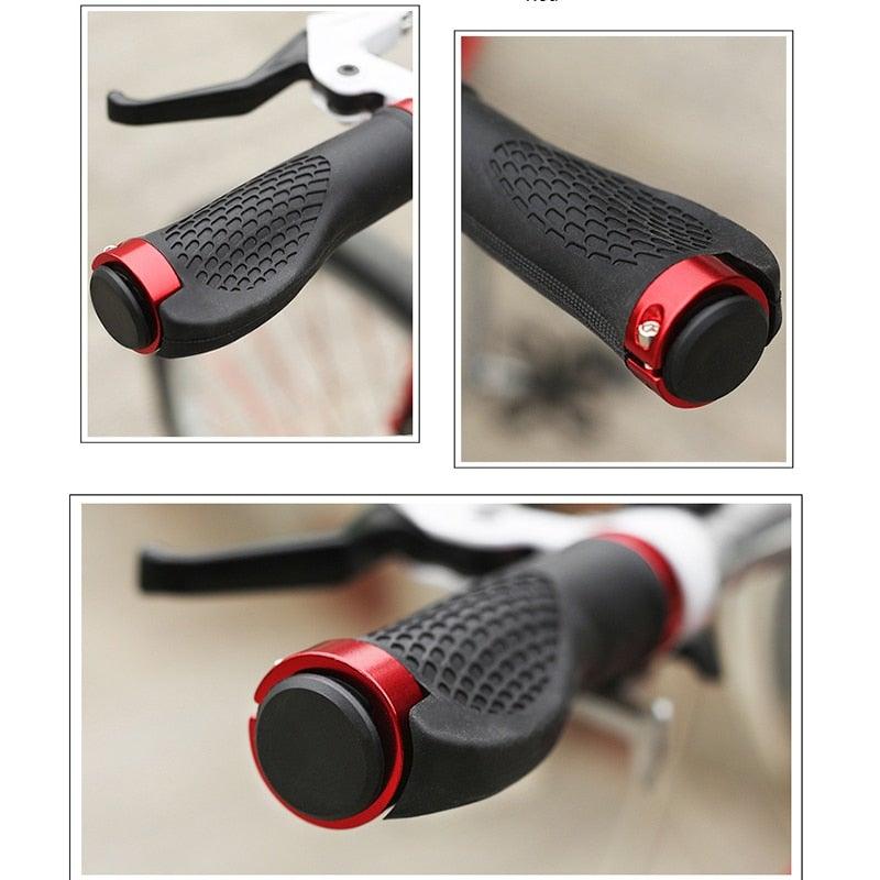Comfort Ergonomic Bicycle Handlebar Grips with Double Clamp