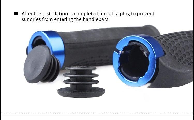 Comfort Ergonomic Bicycle Handlebar Grips with Double Clamp