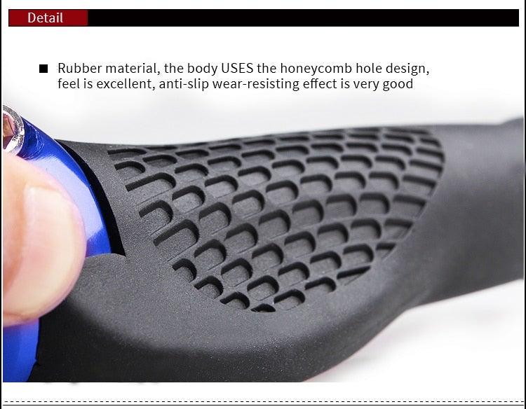 Comfort Ergonomic Bicycle Handlebar Grips with Double Clamp