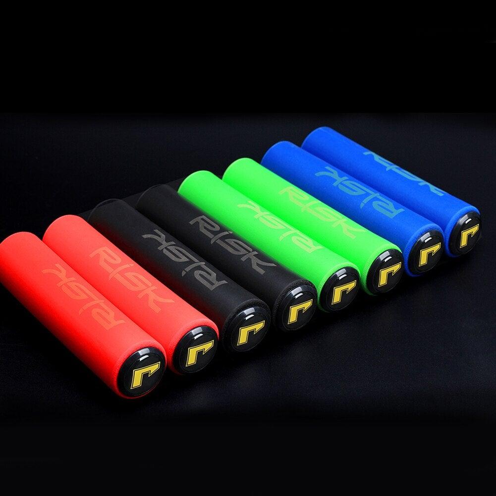 Non-Slip Silicone Bicycle Handlebar Grips with Shock Resistance