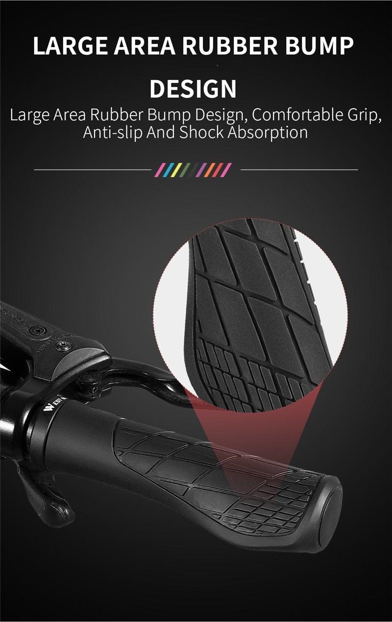 Ergonomic Non-Slip MTB Bike Handlebar Grips with Double Lock