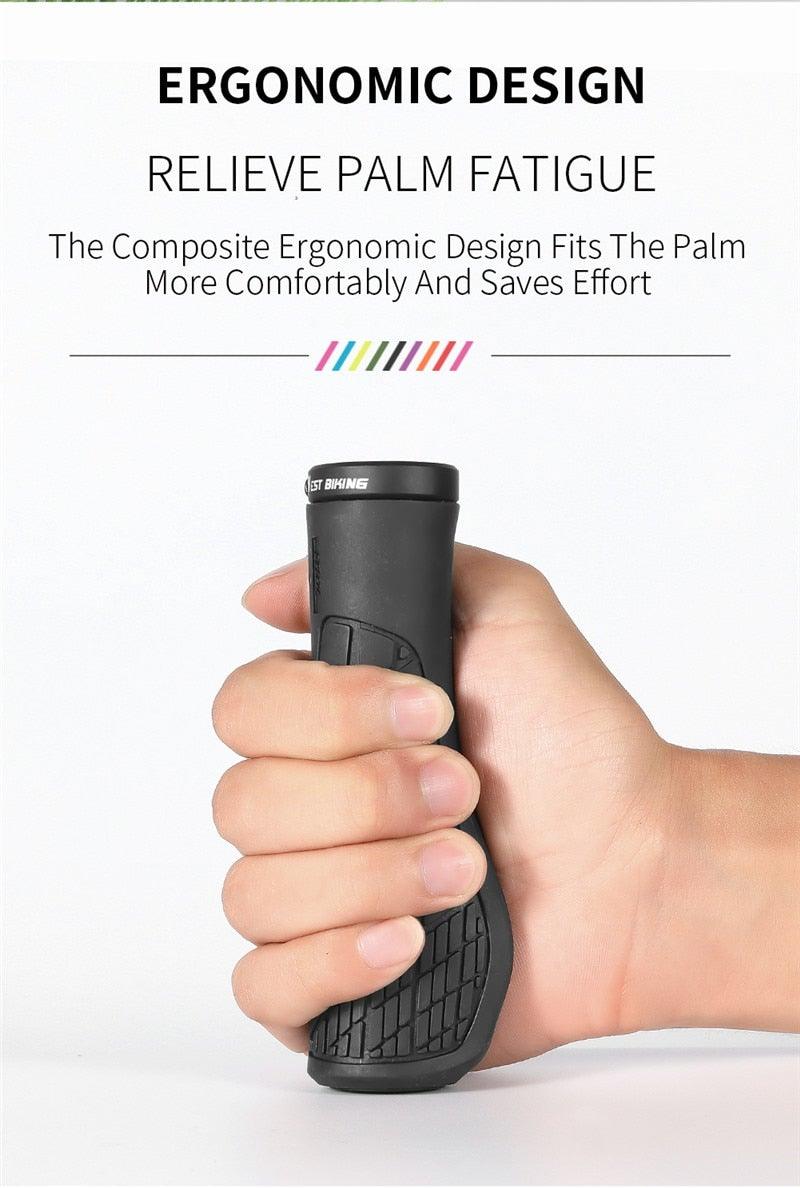 Ergonomic Non-Slip MTB Bike Handlebar Grips with Double Lock