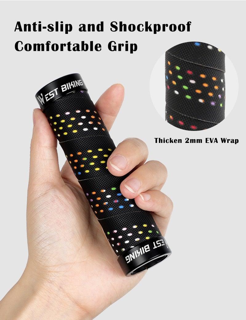 Ergonomic Non-Slip MTB Bike Handlebar Grips with Double Lock