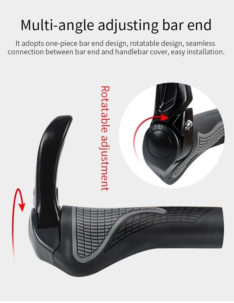 Ergonomic Non-Slip MTB Bike Handlebar Grips with Double Lock