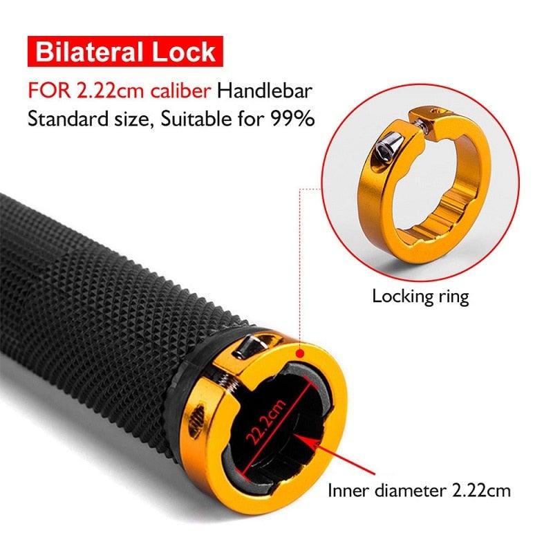 Ergonomic Non-Slip MTB Bike Handlebar Grips with Double Lock