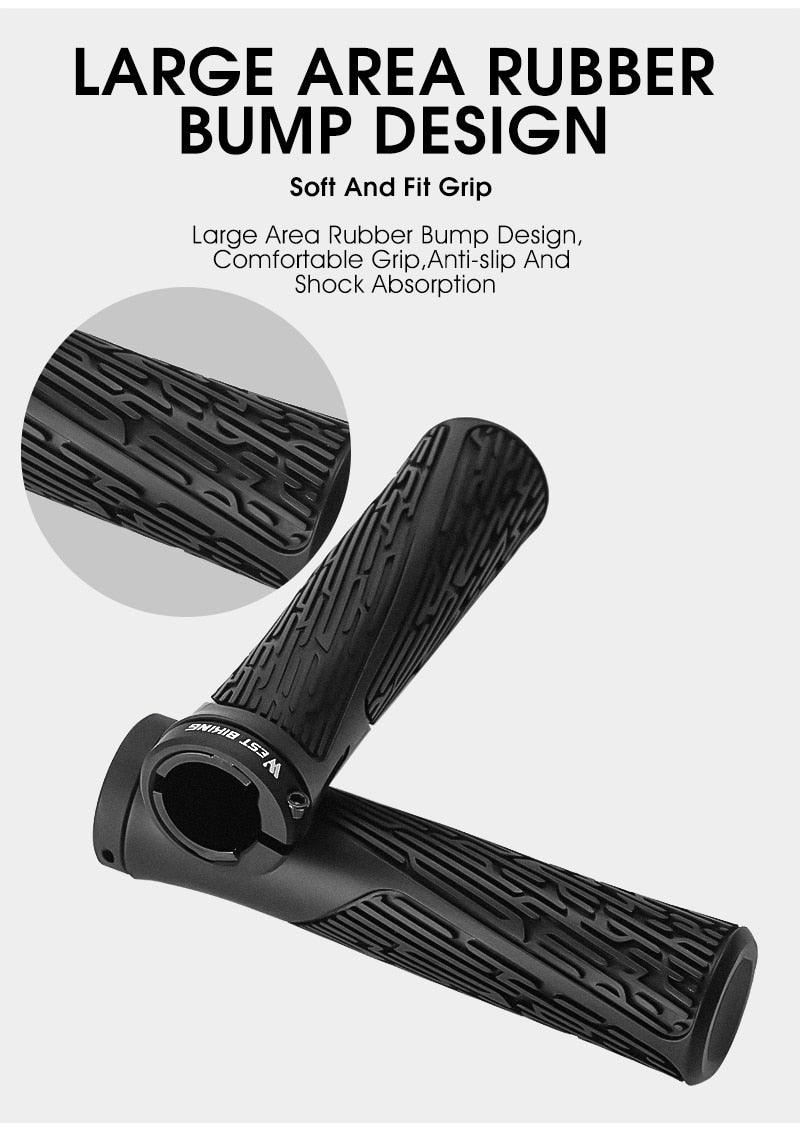 Ergonomic Non-Slip MTB Bike Handlebar Grips with Double Lock