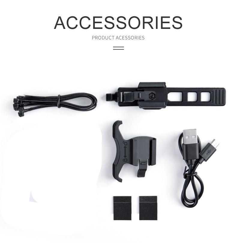 Minimalist USB Rechargeable LED Bike Tail Light with Brake Sensor
