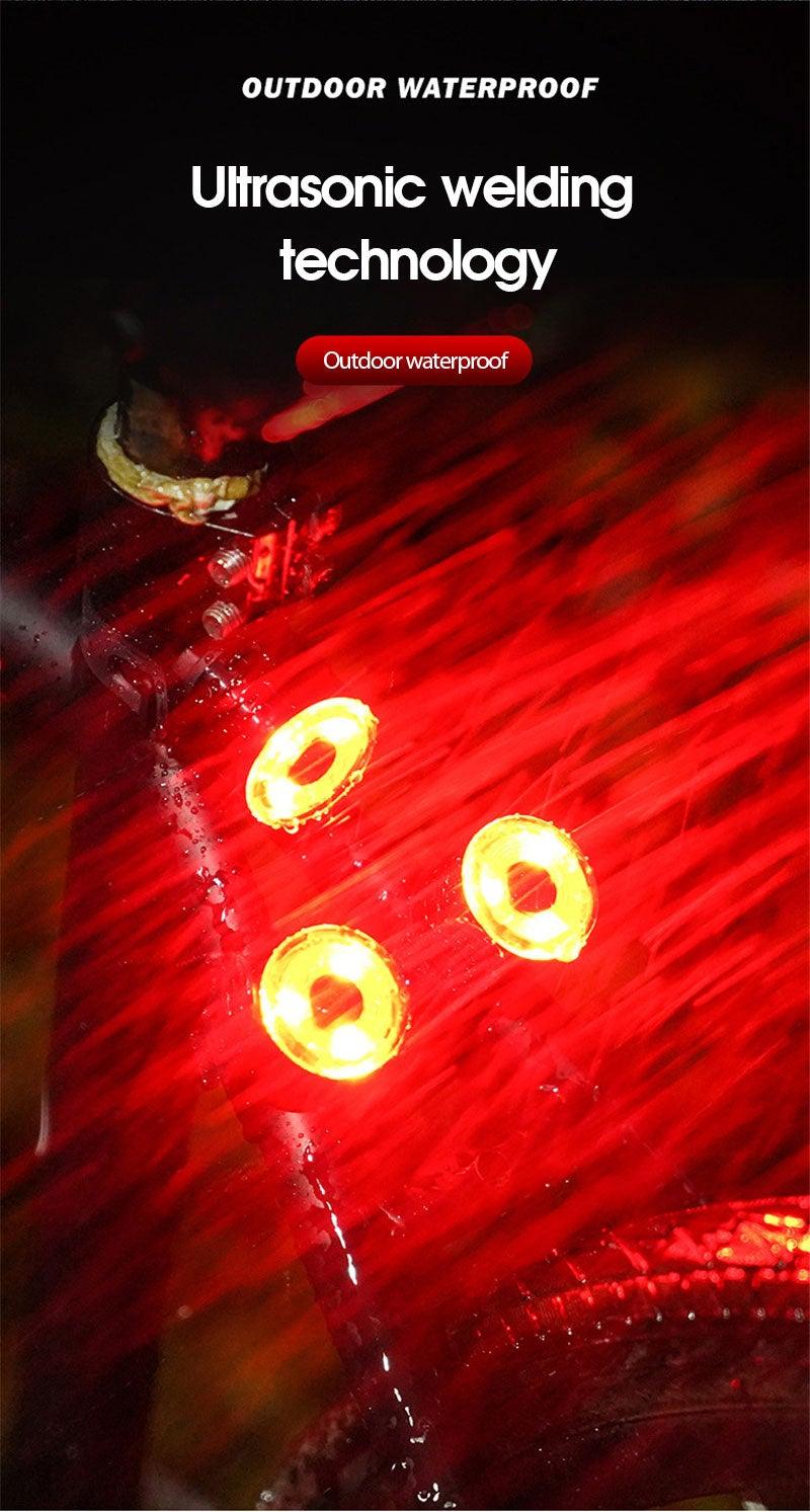 Modern Aluminum LED Bicycle Tail Light - Waterproof USB Rechargeable