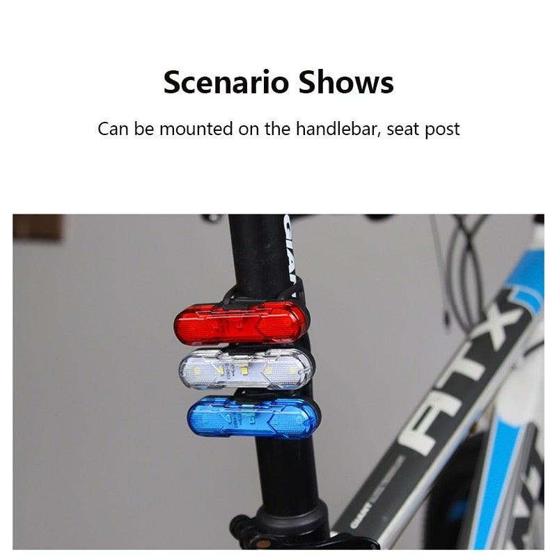Waterproof USB Rechargeable Bike Tail Light for Mountain Biking