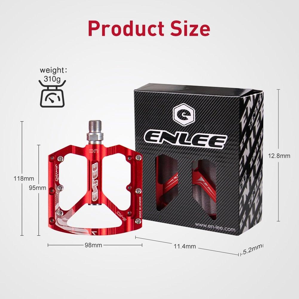CNC Aluminum Alloy Flat Bicycle Pedals with Sealed Bearings