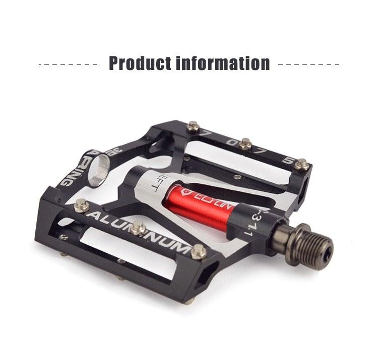 Wide Platform MTB Flat Pedals with 3 Sealed Bearings