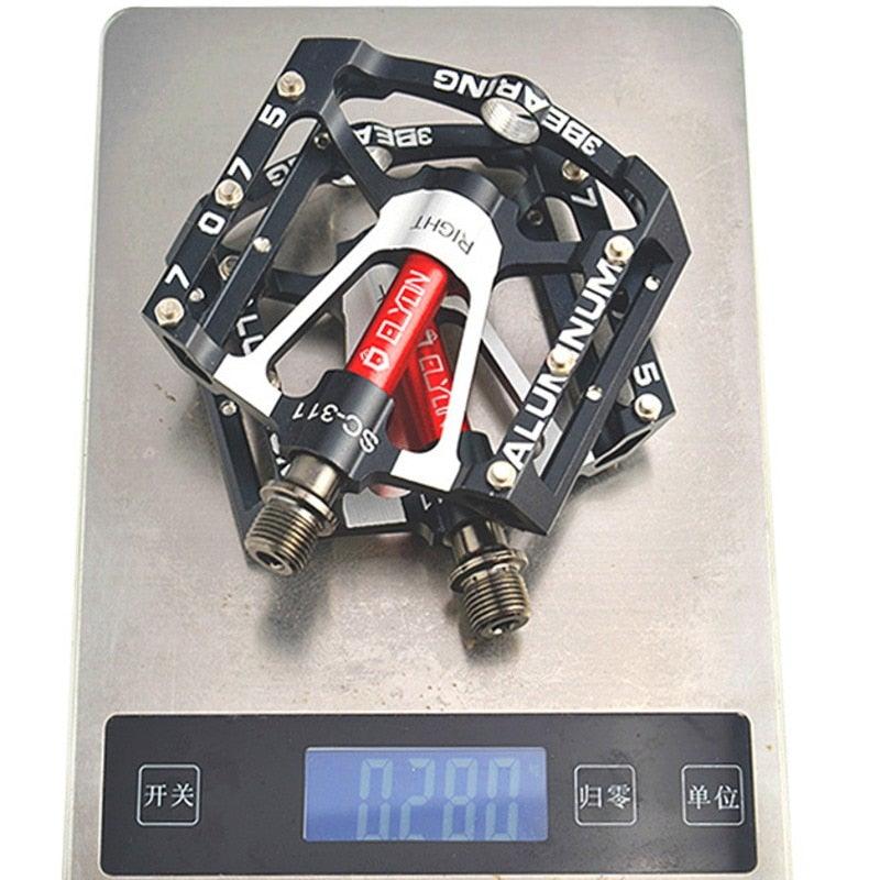 Wide Platform MTB Flat Pedals with 3 Sealed Bearings