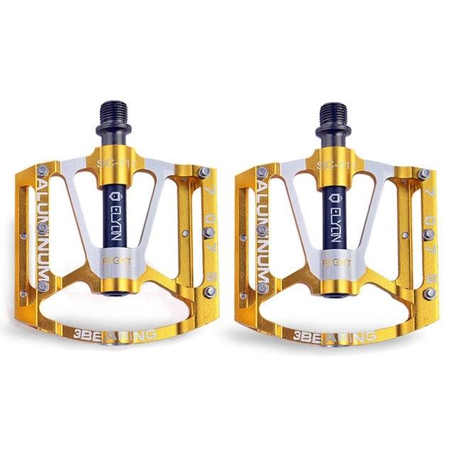 Wide Platform MTB Flat Pedals with 3 Sealed Bearings