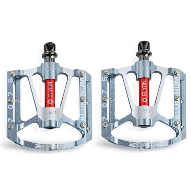 Wide Platform MTB Flat Pedals with 3 Sealed Bearings