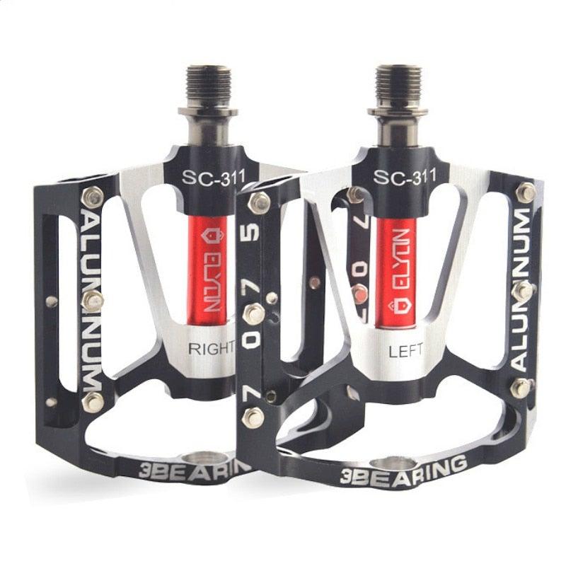 Wide Platform MTB Flat Pedals with 3 Sealed Bearings