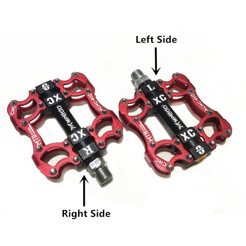 Professional Sealed Bearing Aluminum Flat Pedals for MTB & Road