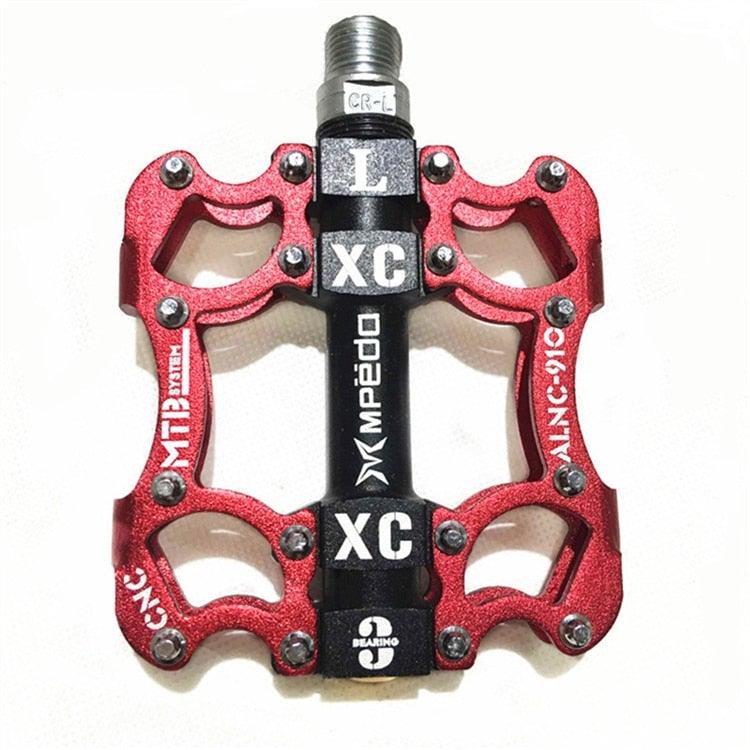 Professional Sealed Bearing Aluminum Flat Pedals for MTB & Road