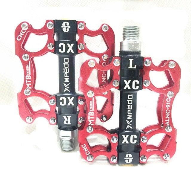 Professional Sealed Bearing Aluminum Flat Pedals for MTB & Road
