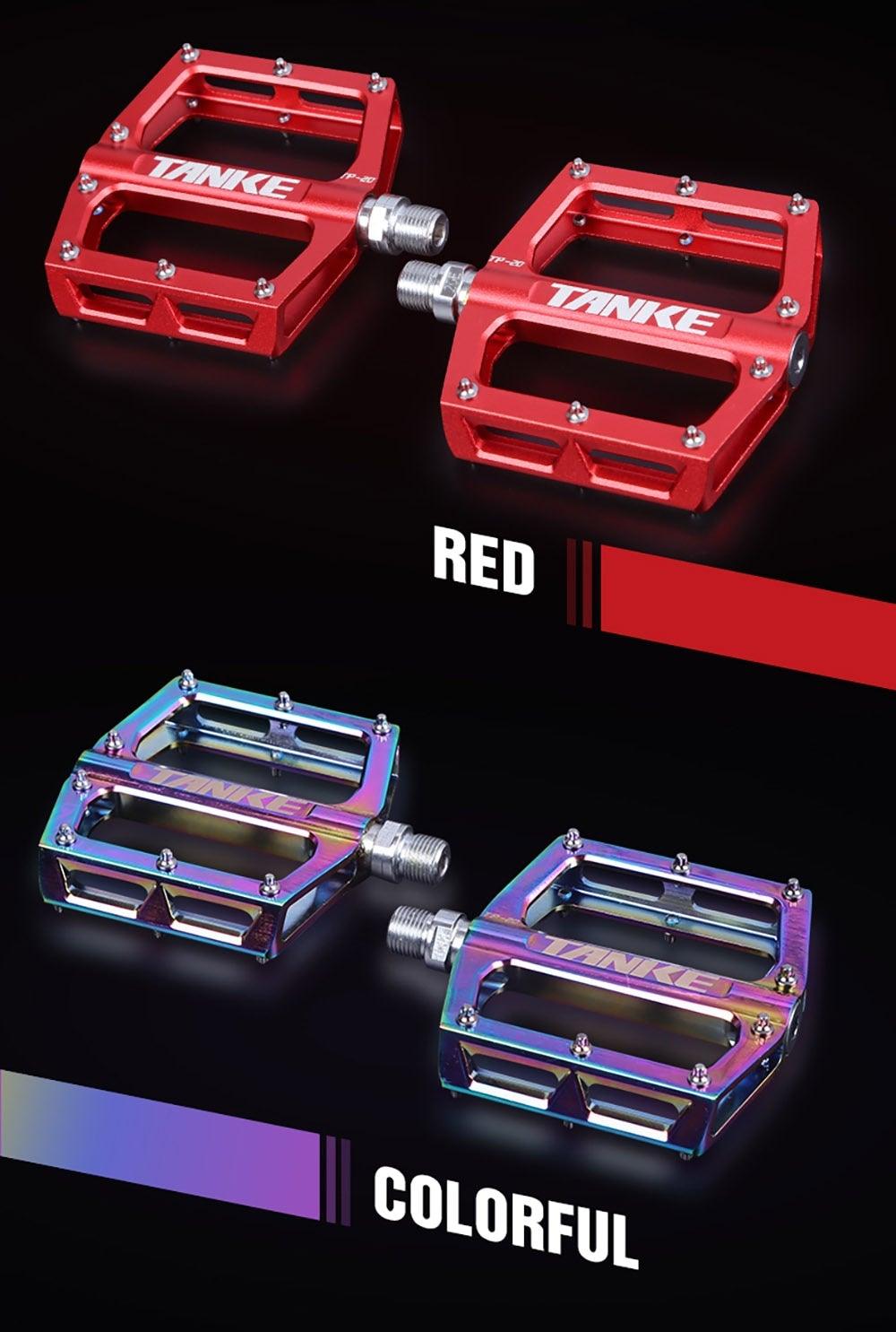 Ultralight Colorful Aluminum Alloy Mountain Bike Flat Pedals