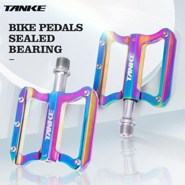 Ultralight Colorful Aluminum Alloy Mountain Bike Flat Pedals