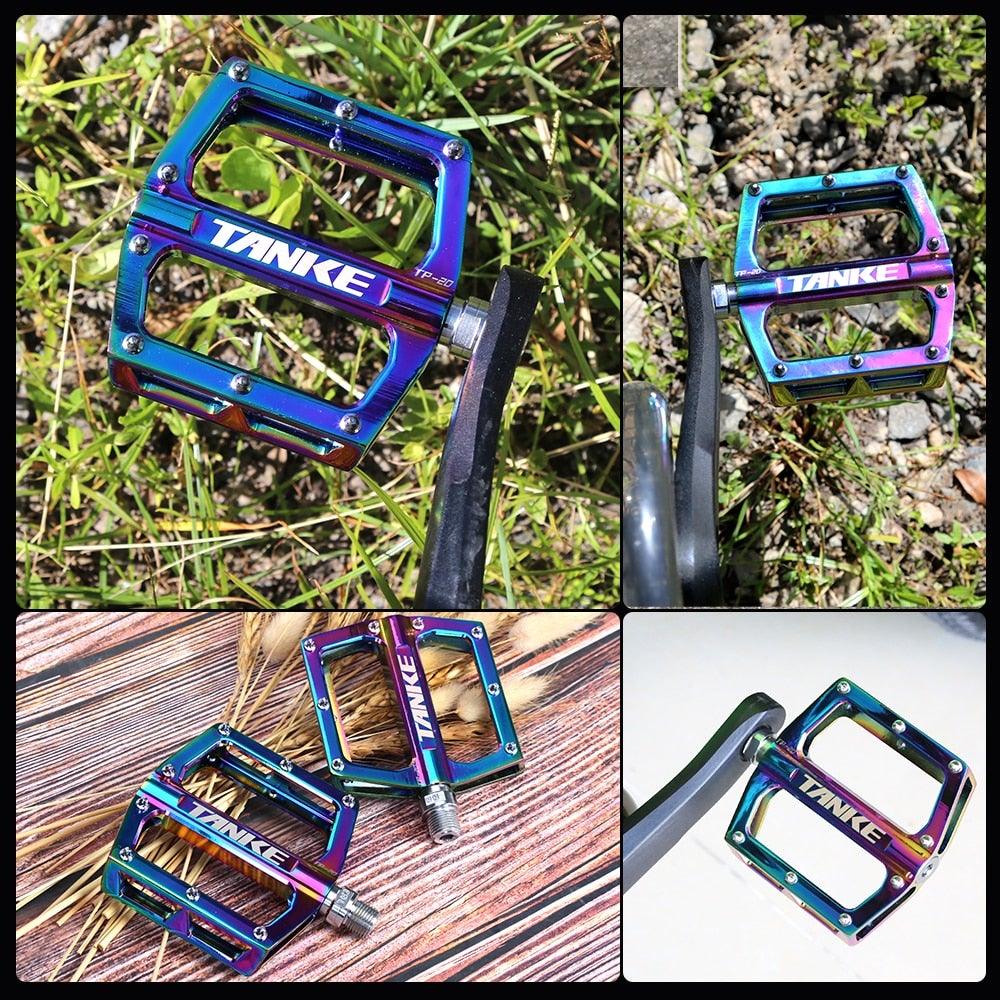 Ultralight Colorful Aluminum Alloy Mountain Bike Flat Pedals