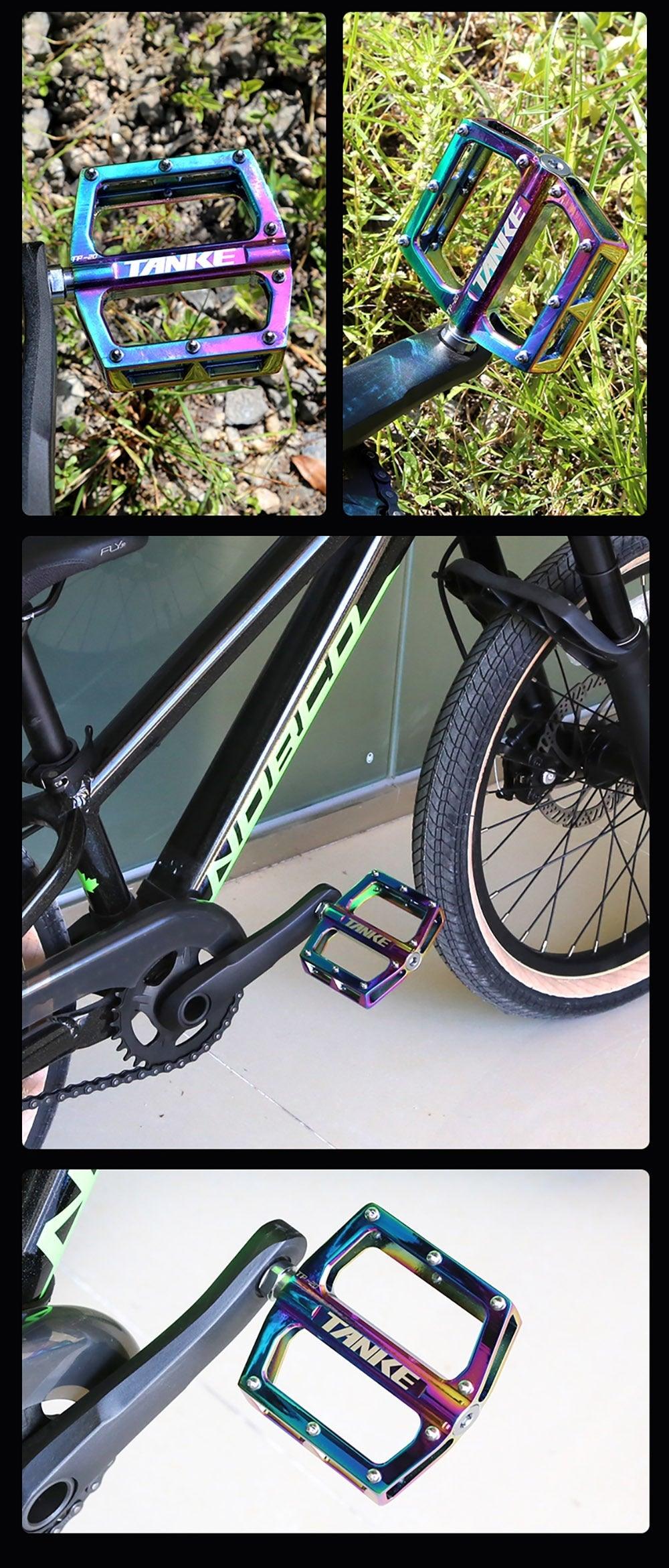Ultralight Colorful Aluminum Alloy Mountain Bike Flat Pedals