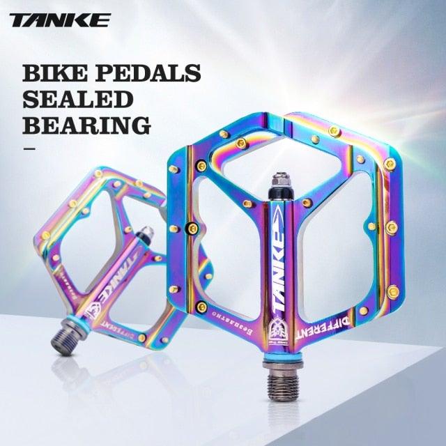 Ultralight Colorful Aluminum Alloy Mountain Bike Flat Pedals