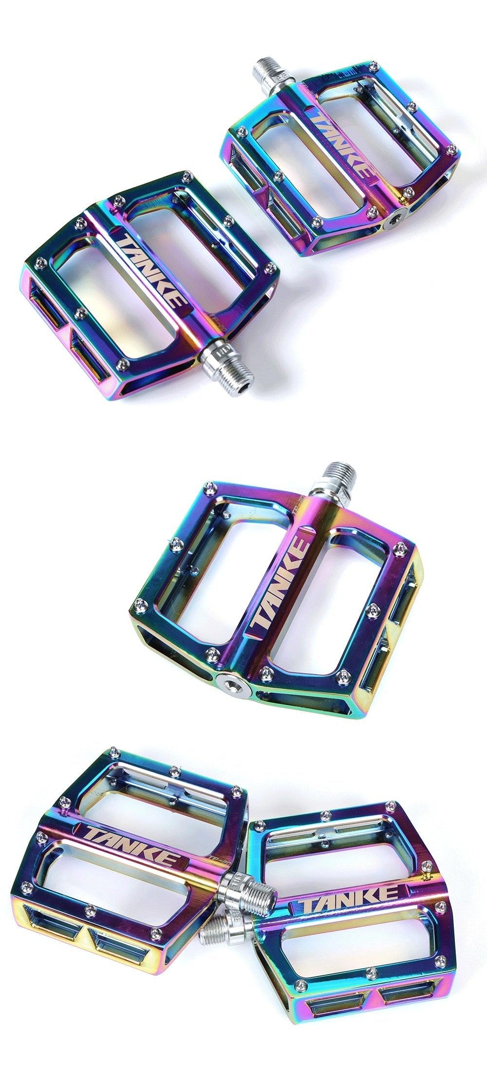 Ultralight Colorful Aluminum Alloy Mountain Bike Flat Pedals