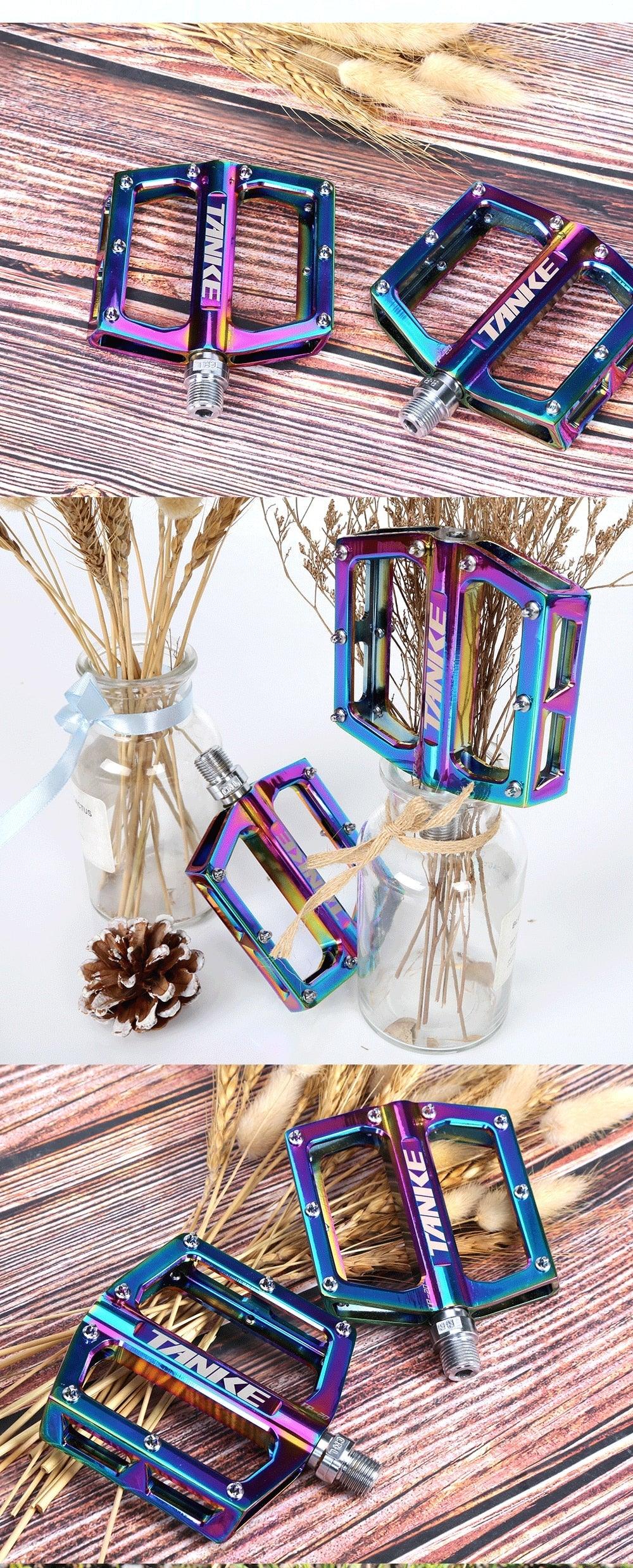Ultralight Colorful Aluminum Alloy Mountain Bike Flat Pedals