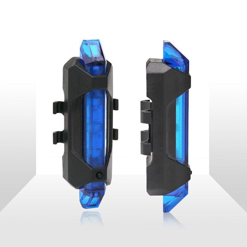 USB Rechargeable LED Bicycle Safety Light Front and Rear Lamp