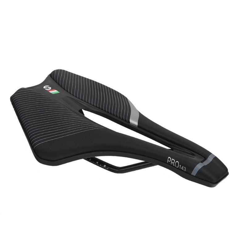 Ergonomic mountain bike saddle with center hole design and thick foam padding