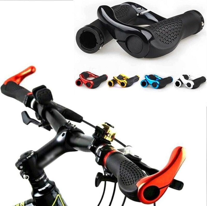 Ergonomic Mountain Bike Handlebar Grips with Aluminum Alloy Locks