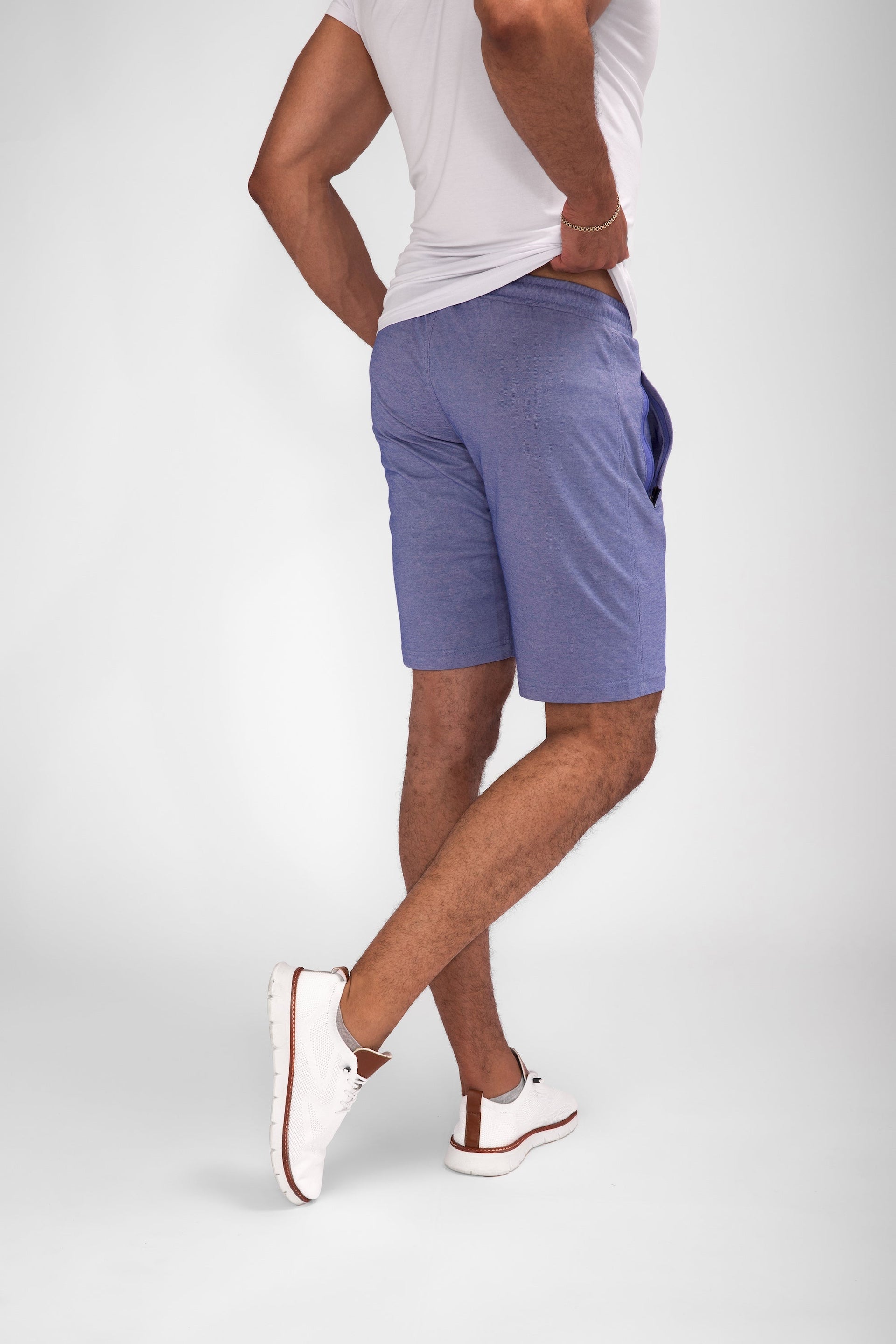 Urban Stride Men's Tall Fit Shorts in Blue - Image 6
