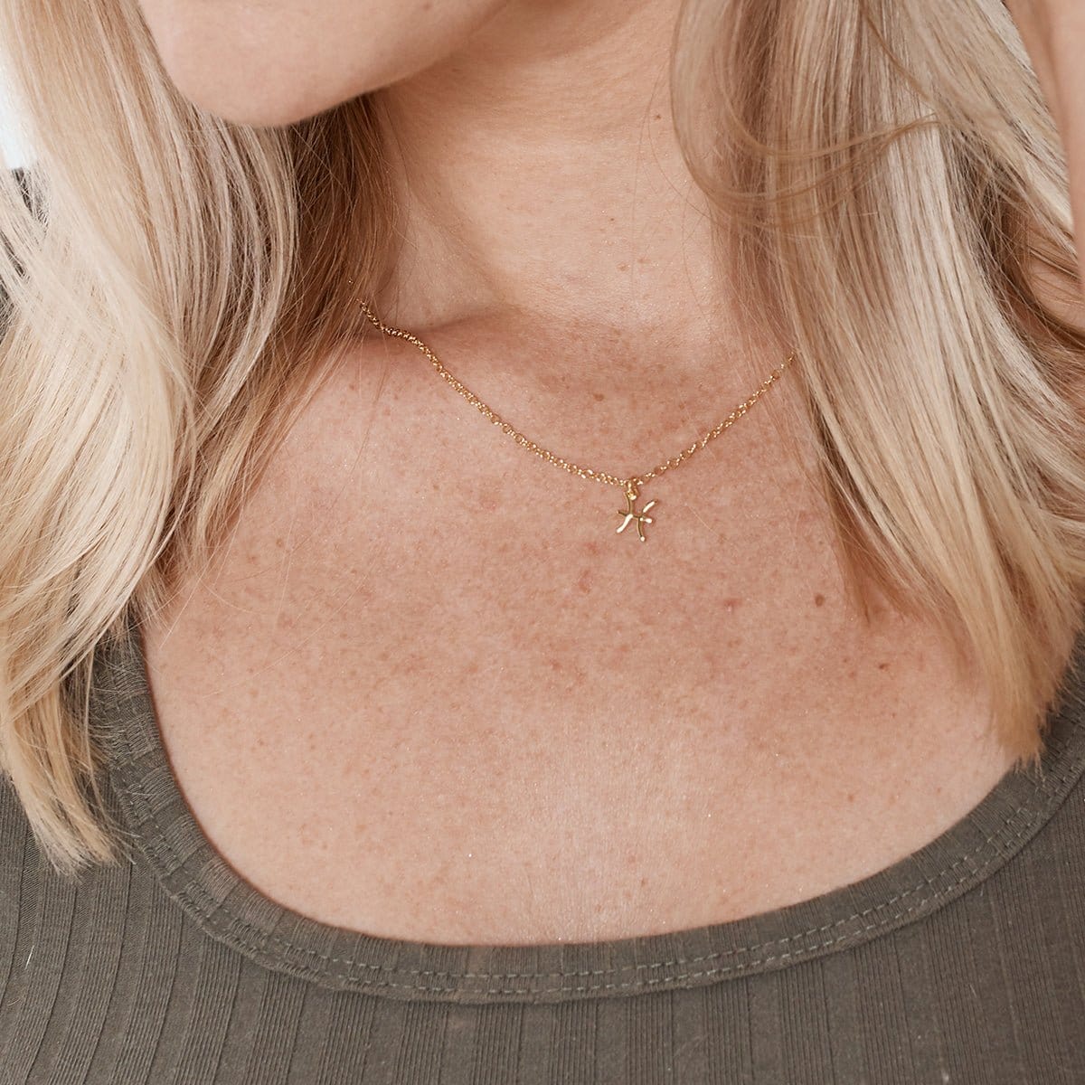 Big Pisces Energy Zodiac Necklace