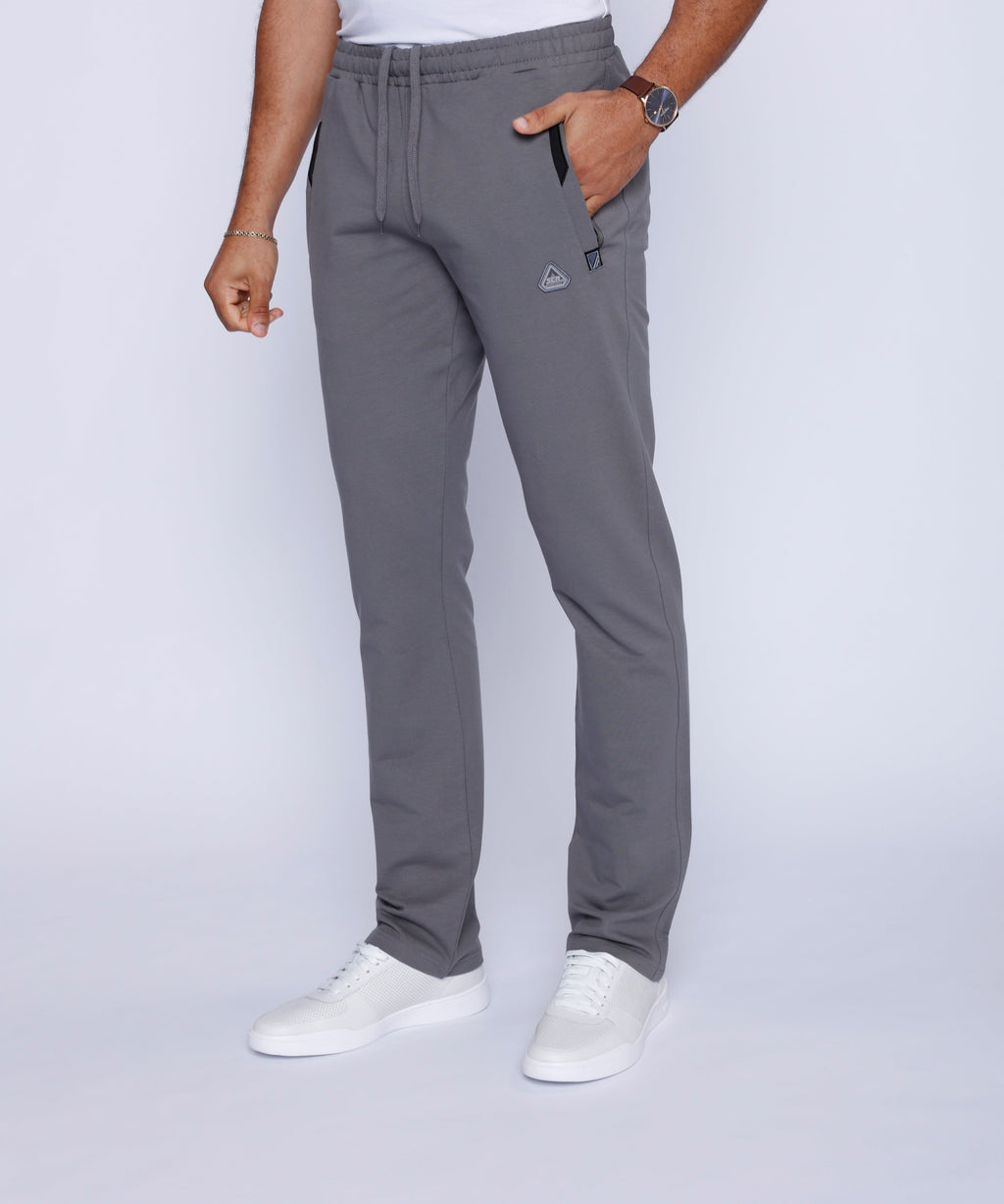 Men's Athletic Straight Fit Sweatpants in Charcoal Grey - Image 2