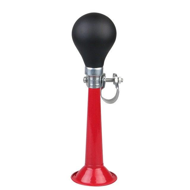 Sporty Metal Bike Horn with Rubber Squeeze Bulb for Kids