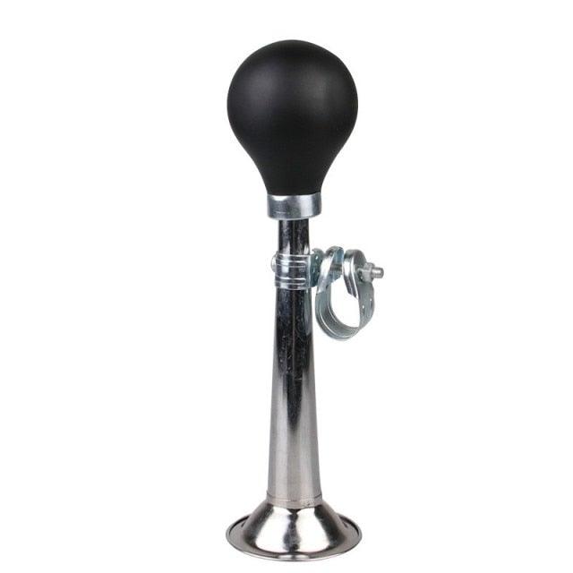 Sporty Metal Bike Horn with Rubber Squeeze Bulb for Kids
