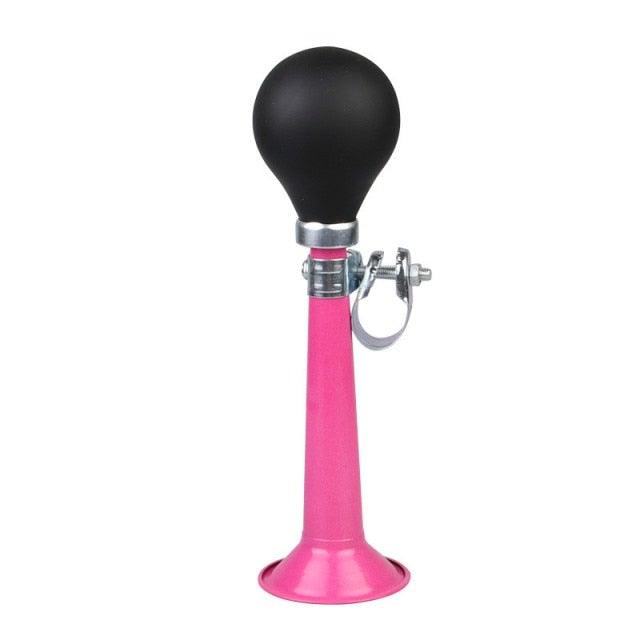Sporty Metal Bike Horn with Rubber Squeeze Bulb for Kids