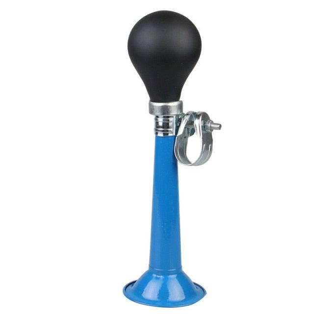 Sporty Metal Bike Horn with Rubber Squeeze Bulb for Kids