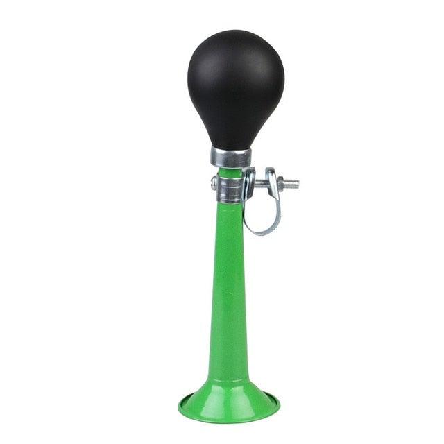 Sporty Metal Bike Horn with Rubber Squeeze Bulb for Kids