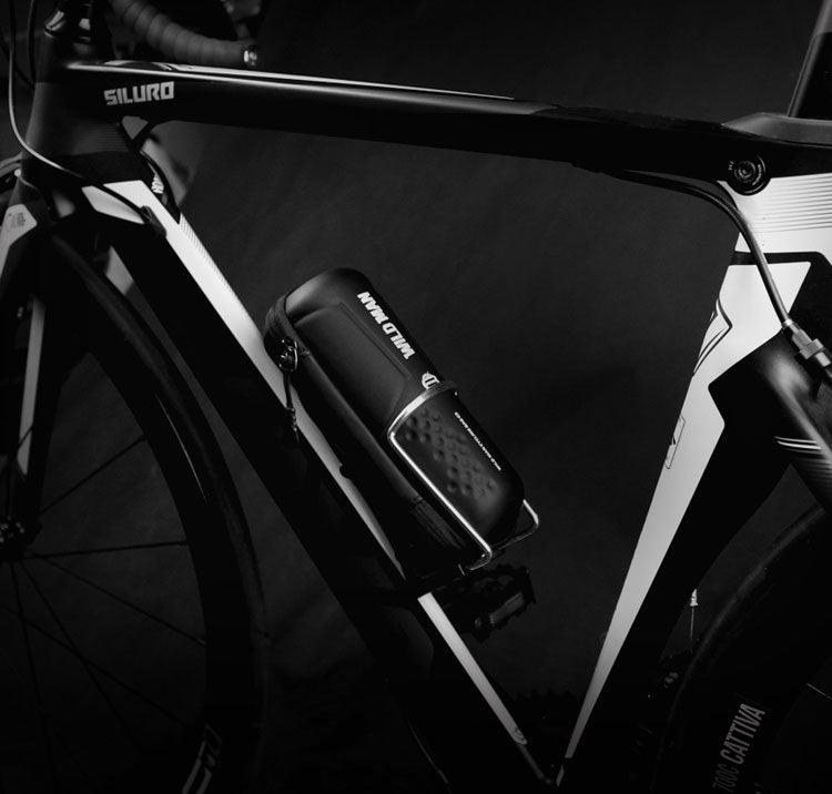 Waterproof Bike Frame Bag with Touchscreen Phone Mount - Black