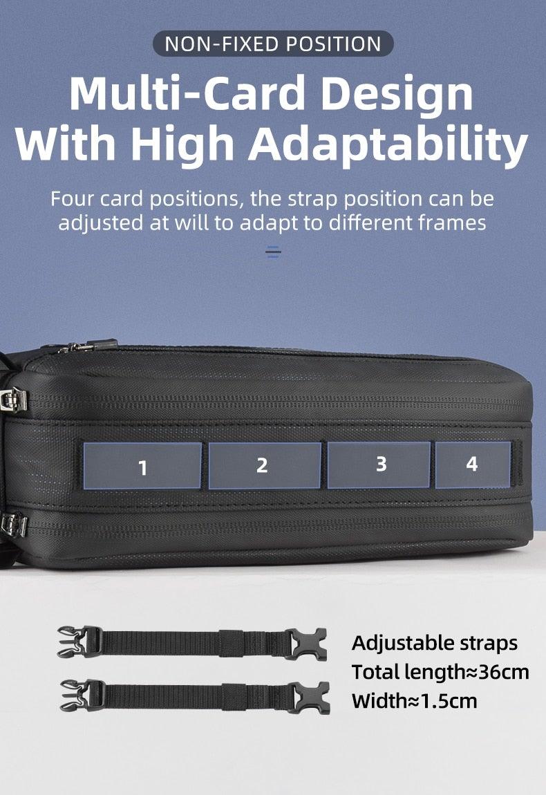Multi-Purpose Handlebar and Frame Bag with Shoulder Strap