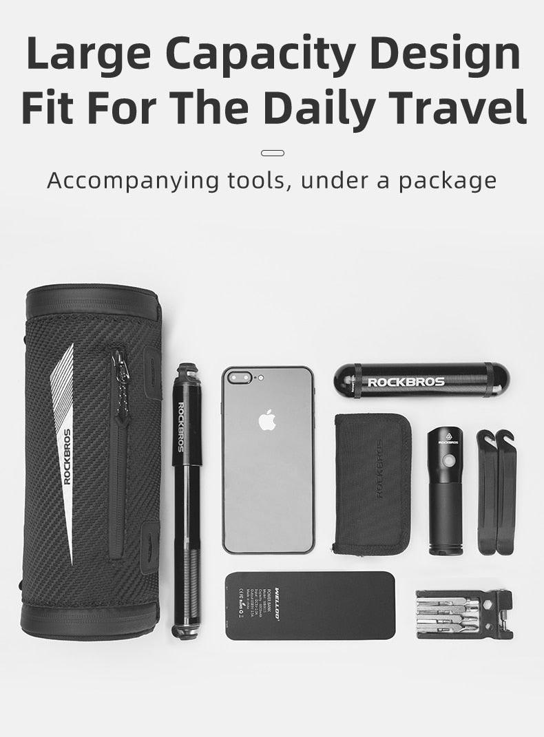 Multi-Purpose Handlebar and Frame Bag with Shoulder Strap